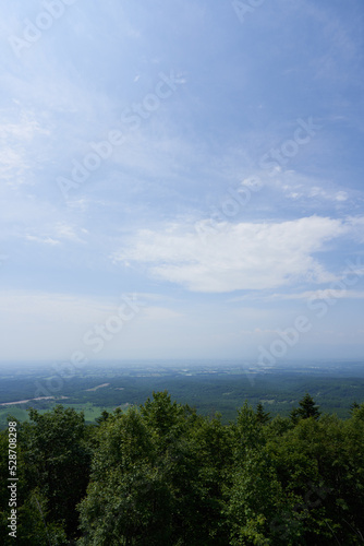 Majestic scenery of Tokachi Plain seen from Ogigahara Observatory