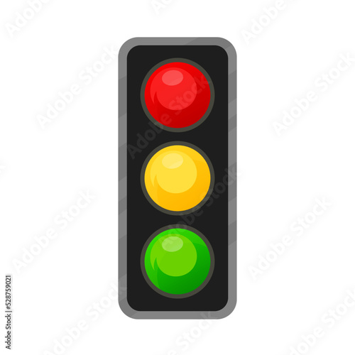 traffic lights icon vector illustration isolated on white background 