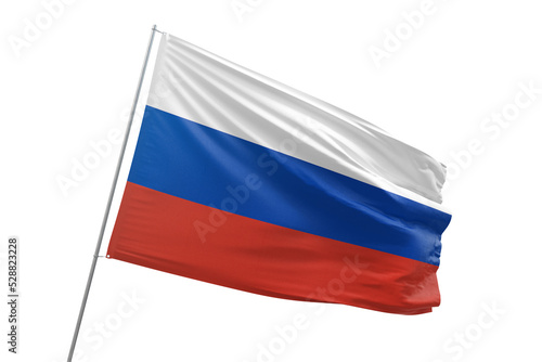 Transparent flag of russia