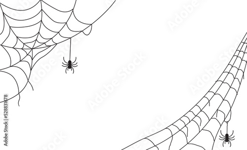 spider and web background for halloween design