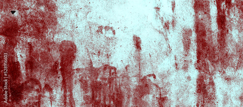 Spooky red background, Horror bloody wall background. white wall with blood splash for Creepy background 