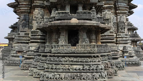Backside Exterior View of Chennakeshawa Temple, Belur, Hassan, Karnataka, India 