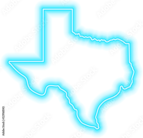 Texas Neon USA State