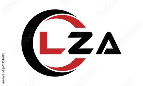 LZA three letter swoosh logo design vector template | monogram logo | abstract logo | wordmark logo | letter mark logo | business logo | brand logo | flat logo | minimalist logo | text | word | symbol