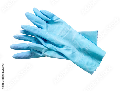 Pair of rubber gloves