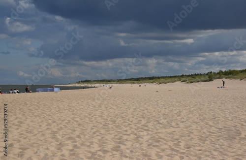 Stadtstrand in Danzig im Sommer