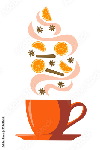 Herbata zimowa, pomarańcza, cynamon, anyż 