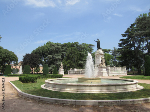 Statue of Virgil and fountain in Mantua