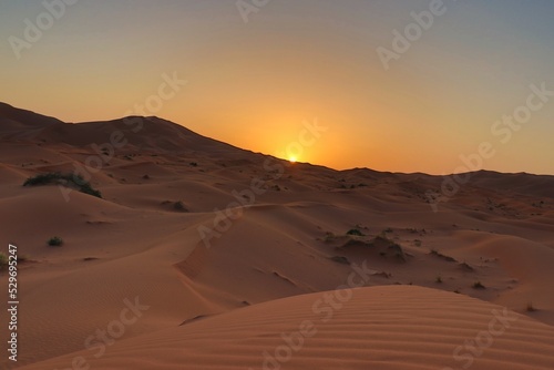 Sunset Over the Sahara
