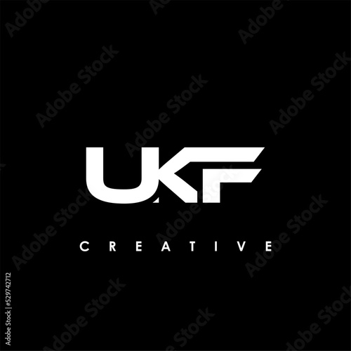 UKF Letter Initial Logo Design Template Vector Illustration