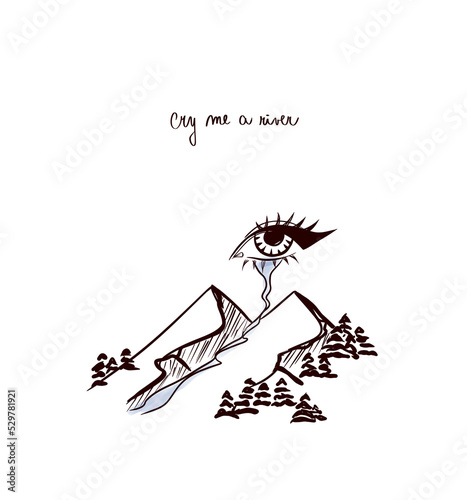 cry me a river illustration 