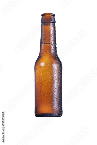 Cold Beer bottle with condensation drops