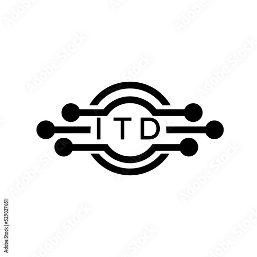 ITD letter logo. ITD best white background vector image. ITD Monogram logo design for entrepreneur and business. 