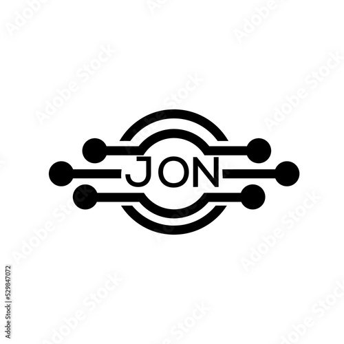 JON letter logo. JON best white background vector image. JON Monogram logo design for entrepreneur and business. 