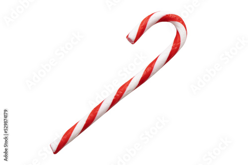 Traditional Christmas candy cane, Transparency PNG format