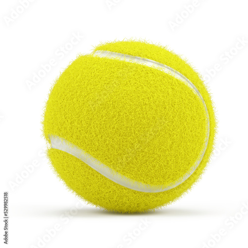 Tennis ball isolated on white - 3d render 