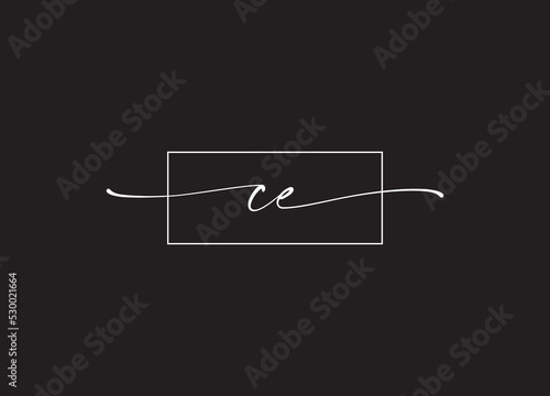 CE C E Letter Logo Design . Creative Modern Letters Vector Icon Logo Illustration.