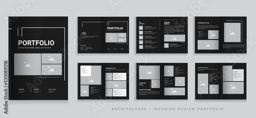 Architecture portfolio and interior professional portfolio design template