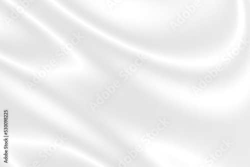 Abstract smooth elegant white fabric silk texture soft background, flowing satin waves.