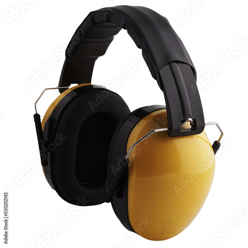 Earmuffs to protect ears from noise when workers work in noisy places 