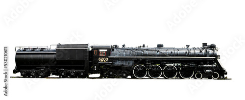 Steam locomotive from an earlier era of transportation