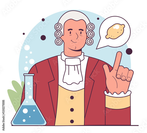 James Lind. Scottish physician medical scientist discovered scurvy treatment