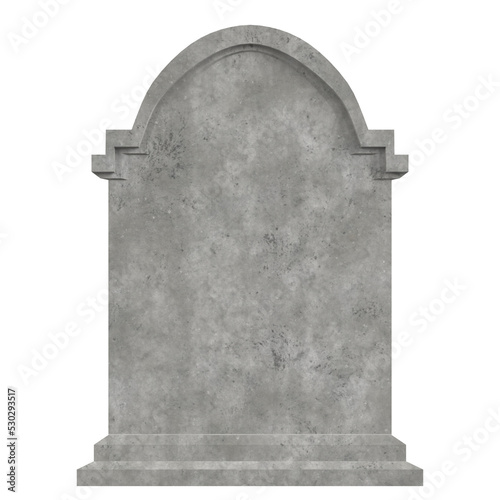 3D rendering of a tombstone