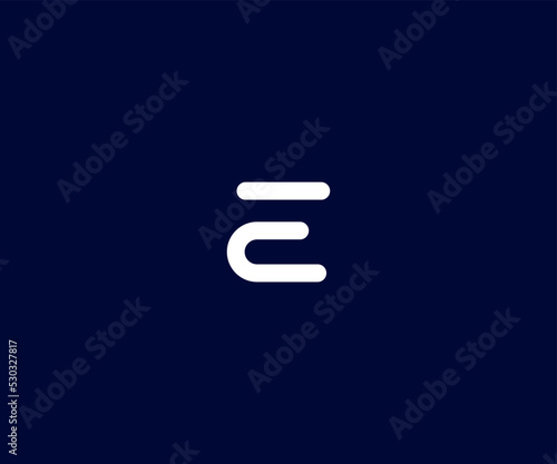 CE, EC, E initial logo monogram designs modern vector templates