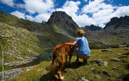 atos Glacier Lake (2970 m) is in the between Vercenik and Kale Highlands. Kackar Mountains, Eastern Black Sea Region.