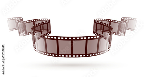 Online retro cinema video film tape. PNG