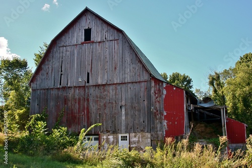 Ancienne grange au Canada.