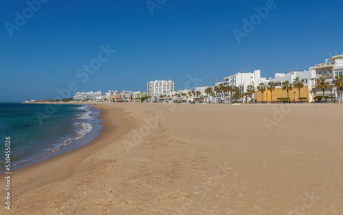 View of the Beach in Rota, Cadiz, Spain 