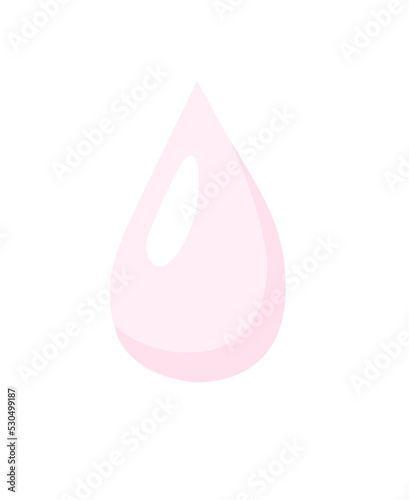 Różowa kropla ilustracja