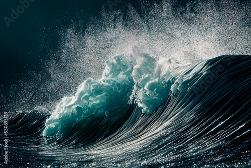 Close up ocean wave