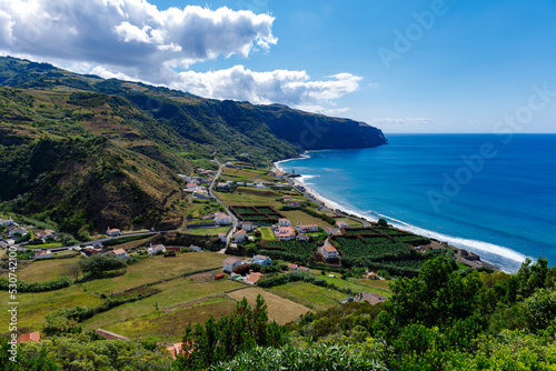 Azores island, coastline of Santa Maria