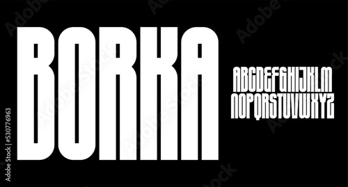 borka bold condensed font for poster and head line 