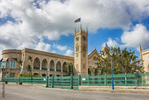 Parliament Building in Bridgetown, Barbados, Caribbean. This is the third oldest Parliament of the British Commonwealth.