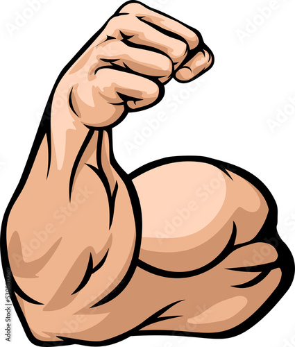 Strong Arm Showing Biceps Muscle