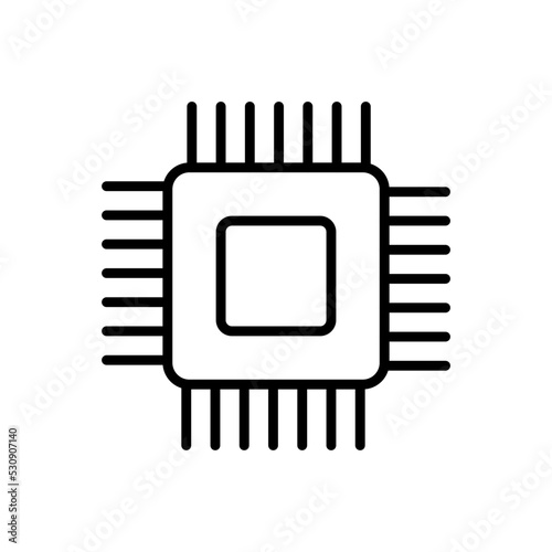 Procesor -ikona wektorowa