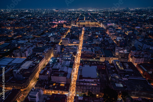 View of Mexico City from above