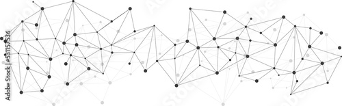 Network Connecting dot polygon