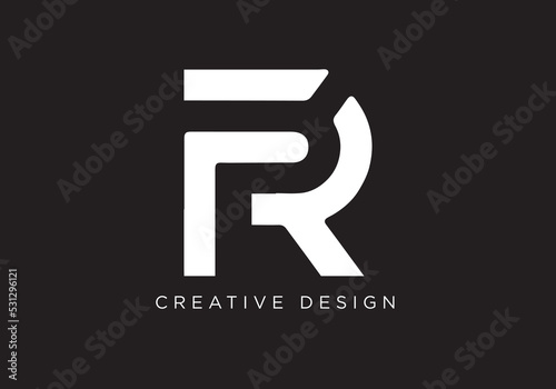 Letter FR Logo Design , FR Icon