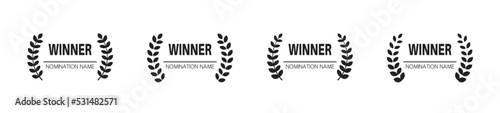 Award laurel wreath for any type of nomination with space for your text. Vector EPS 10