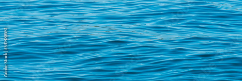 Rippled water surface of a blue ocean