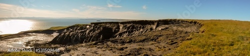 Panorama of melting permafrost