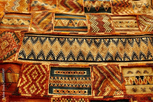 Berber carpets in Essaouira, Morocco 
