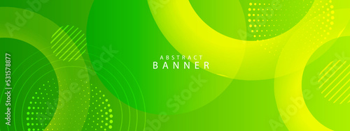 abstract green background with circular element design