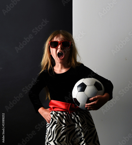 Girl Power Sports Child with Ball