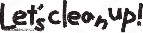 Let's clean up! logo