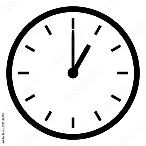 Uhr Icon zeigt 1 oder 13 Uhr - Anzeige von Uhrzeit, Beginn oder Weckzeit